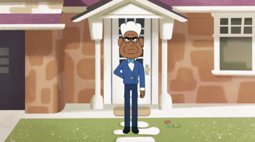 Lift Off Animated Professor With Jet Pack GIF