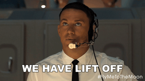 Lift Off Fly Me To Moon Cole Davis GIF