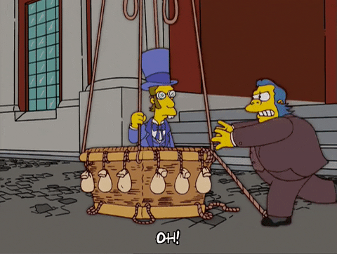 Lift Off The Simpsons Inspector Wiggum GIF