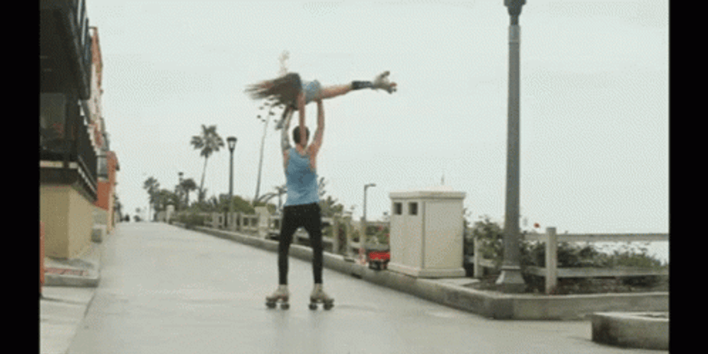 Lift Up Roller Skating GIF