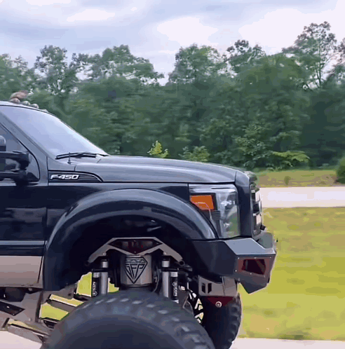 Lifted Ford On The Road GIF