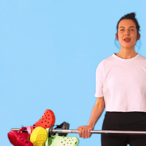 Lifting Crocs Body Building GIF