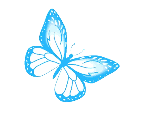 Light Blue Butterfly with White Spots