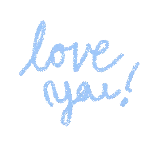 Light Blue Glitter Heart