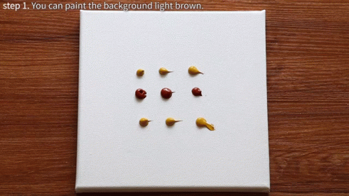 Light Brown Acrylic Painting GIF