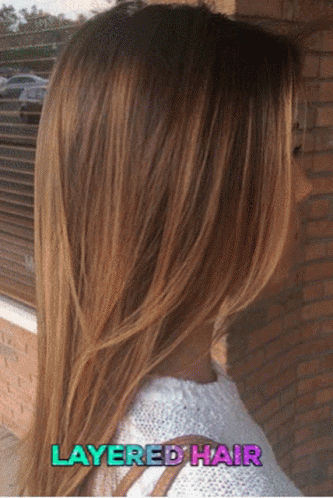 Light Brown Long Layered Hair GIF