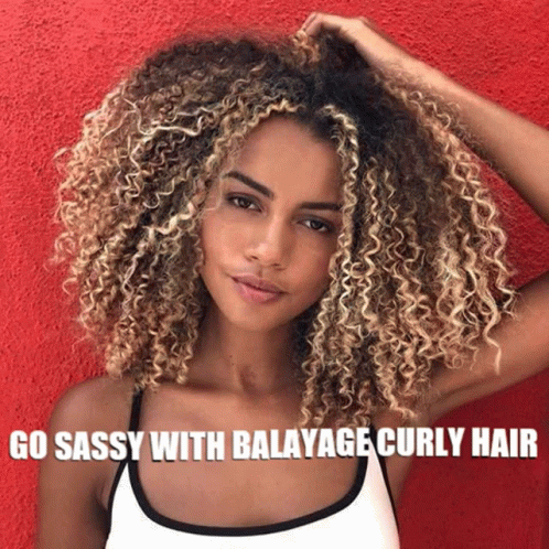 Light Brown Sassy Curly Hair GIF