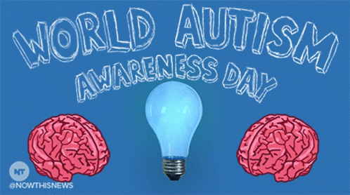 Light Bulb With World Autism Awareness Day