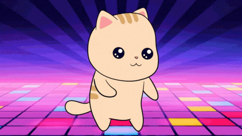 Light Party Dancing Cat Meme GIF