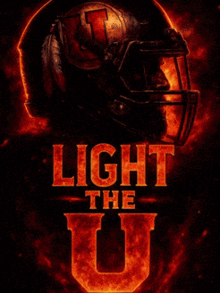 Light the Fire Poster With Football Helmet