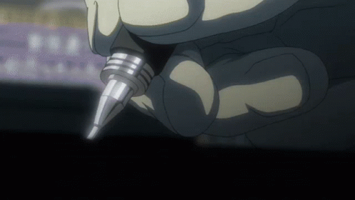 Light Yagami Fast Writing GIF