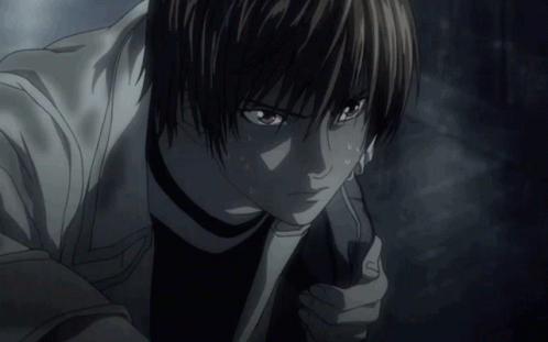 Light Yagami Sad Anime Boy GIF