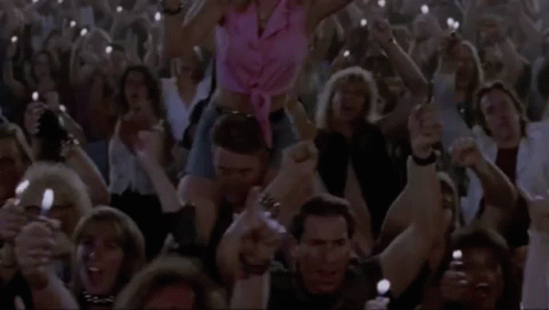 Lighter In A Concert Burning Hair GIF