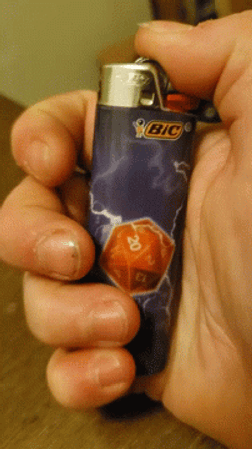 Lighting BIC Lighter GIF