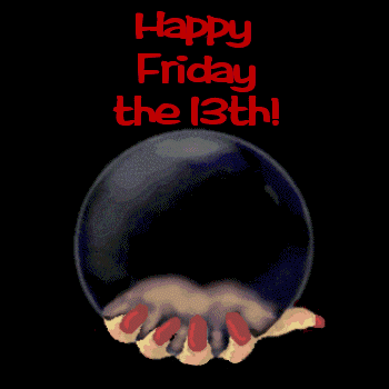 Lighting Crystal Ball On Friday 13th GIF
