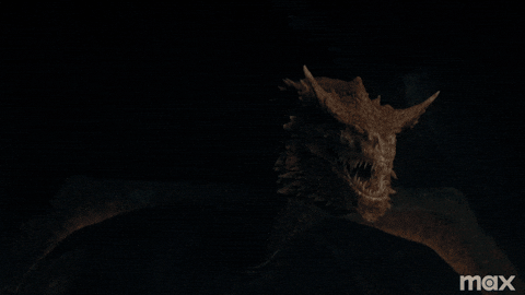 Lighting Roaring Vhagar Dragon GIF