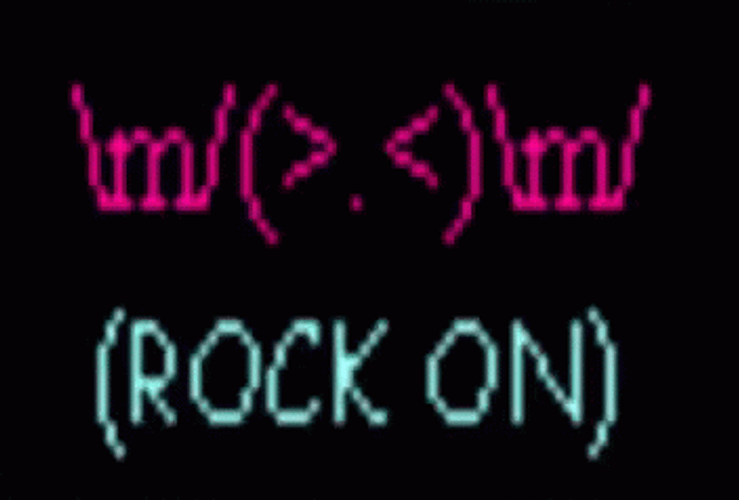 Lighting Rock On Emoji GIF