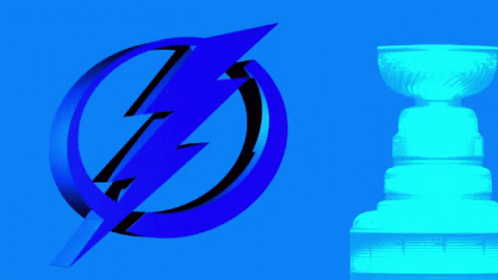 Lightning Bolt in Blue Circle