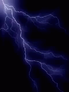 Lightning Bolt In Sky GIF