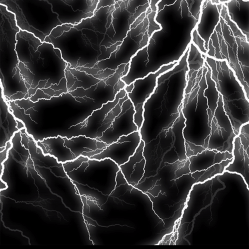 Lightning In Black And White GIF