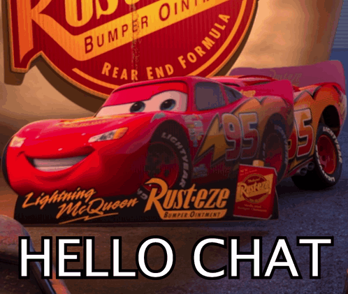 Lightning McQueen Car With Rusteze GIF
