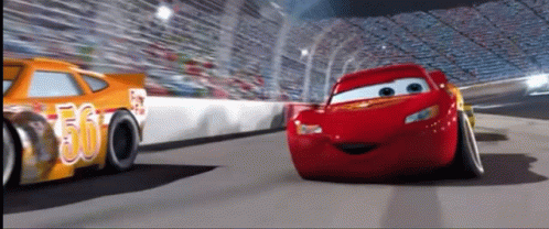 Lightning Mcqueen Happy Smile Racing GIF