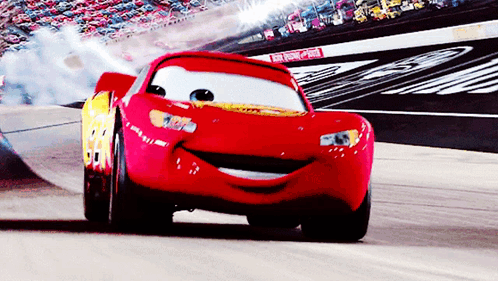 Lightning Mcqueen Winking Yeah Kachow GIF
