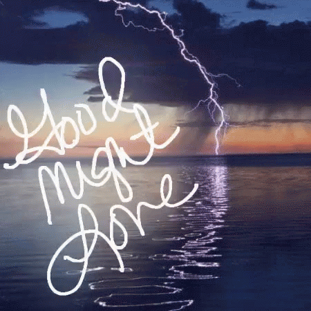 Lightning Storm Over Ocean Good Night June