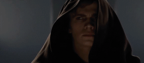 Lightsaber Nervous Laugh GIF