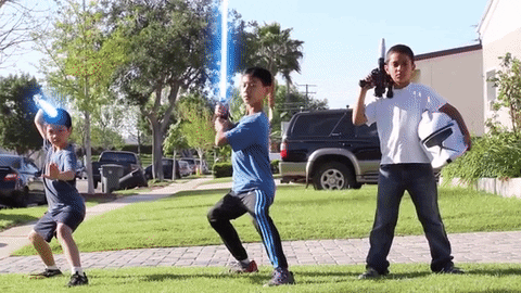 Lightsaber Playing Star Wars GIF