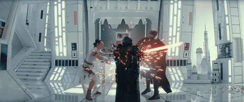 Lightsaber Smash Kylo Ren GIF