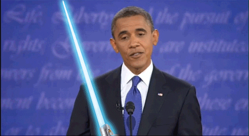 Lightsaber Star Wars Obama GIF