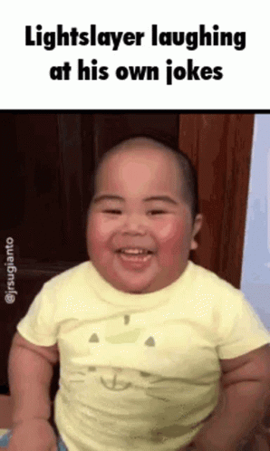Lightslayer Laughing At His Own Joke GIF