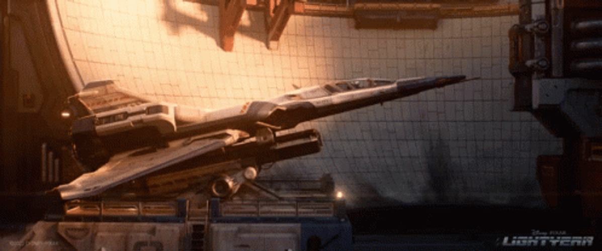 Lightyear Rocket Falling To Earth GIF