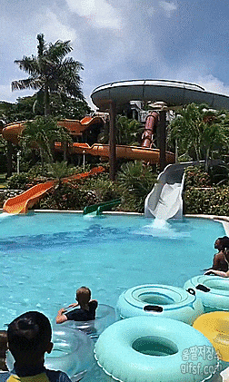 Like A Boss Man Standing After Sliding Down GIF