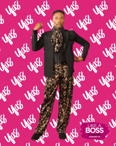 Like a Boss Poster Man in Leopard Suit