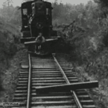 Like A Boss Railway Blockage Removal GIF