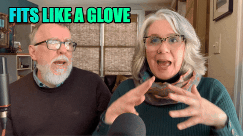 Like A Glove Oldies Couple GIF