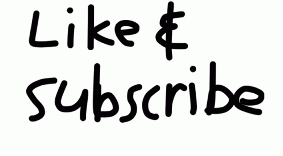 Like And Subscribe Drawing GIF