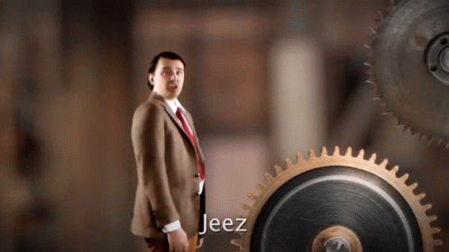 Like Gear On A Machine Mr. Bean GIF