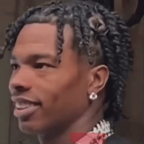 Lil Baby Charming Smile Short Dreadlocks GIF