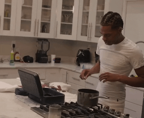 Lil Baby Searing Cooking Pots GIF