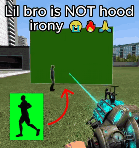Lil Bro Is Not Hood Irony GIF