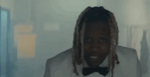 Lil Durk In White Tuxedo GIF