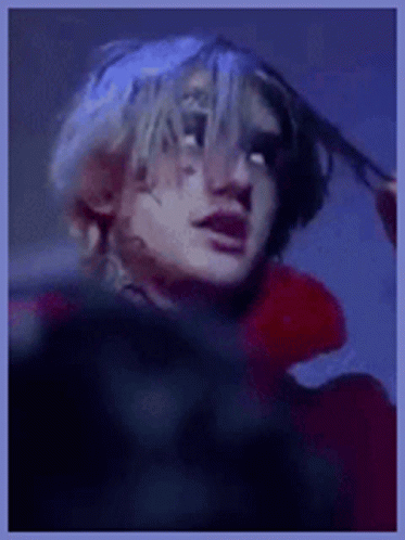 Lil Peep Black N White Hair GIF