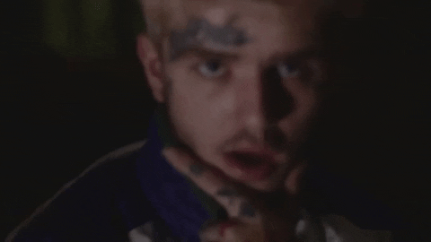Lil Peep Holding His Chin GIF