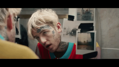 Lil Peep In The Mirror GIF