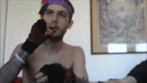 Lil Peep Smoking GIF