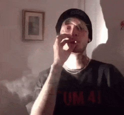Lil Peep Smoking While Dancing GIF
