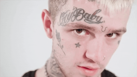 Lil Peep Staring GIF